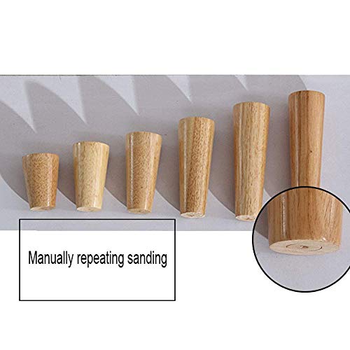 4Pcs Tapered Wooden Furniture Legs for Sofa Desk Cabinet, 1000 Lbs Load, 60cm S598809