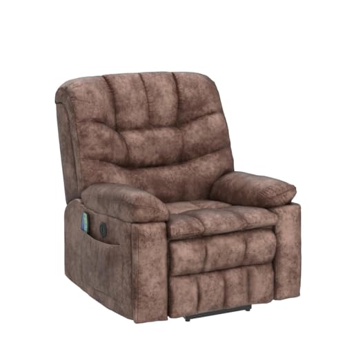 CANMOV Large Power Lift Recliner Chair with Massage and Heat for Elderly, Dark Grey C40946