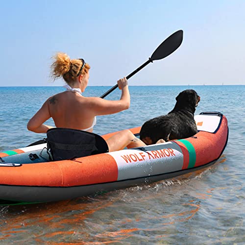Inflatable Touring Kayak 2 Person with EVA Padded Seats H47370