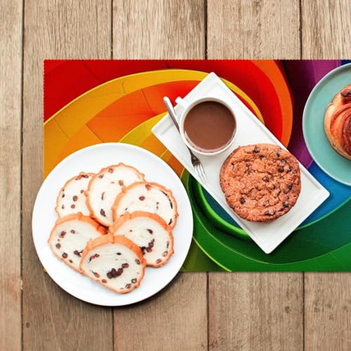 Purple Leopard Print Washable Placemats Set of 6 U49213