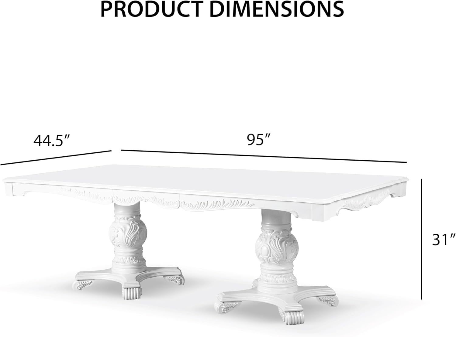 Furniture of America Adair 7-Piece Solid Wood Dining Set with Expandable Table and 6 Side Chairs X399