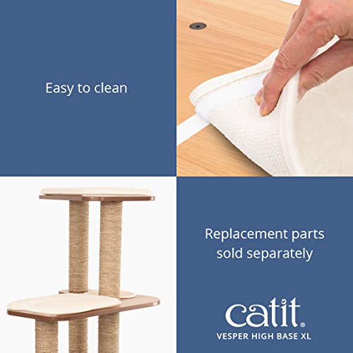 Catit Vesper High Base Extra Large Cat Tree, Walnut V978306