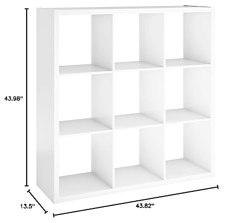 ClosetMaid 6 Cube Storage Shelf Organizer, Black Finish H413092