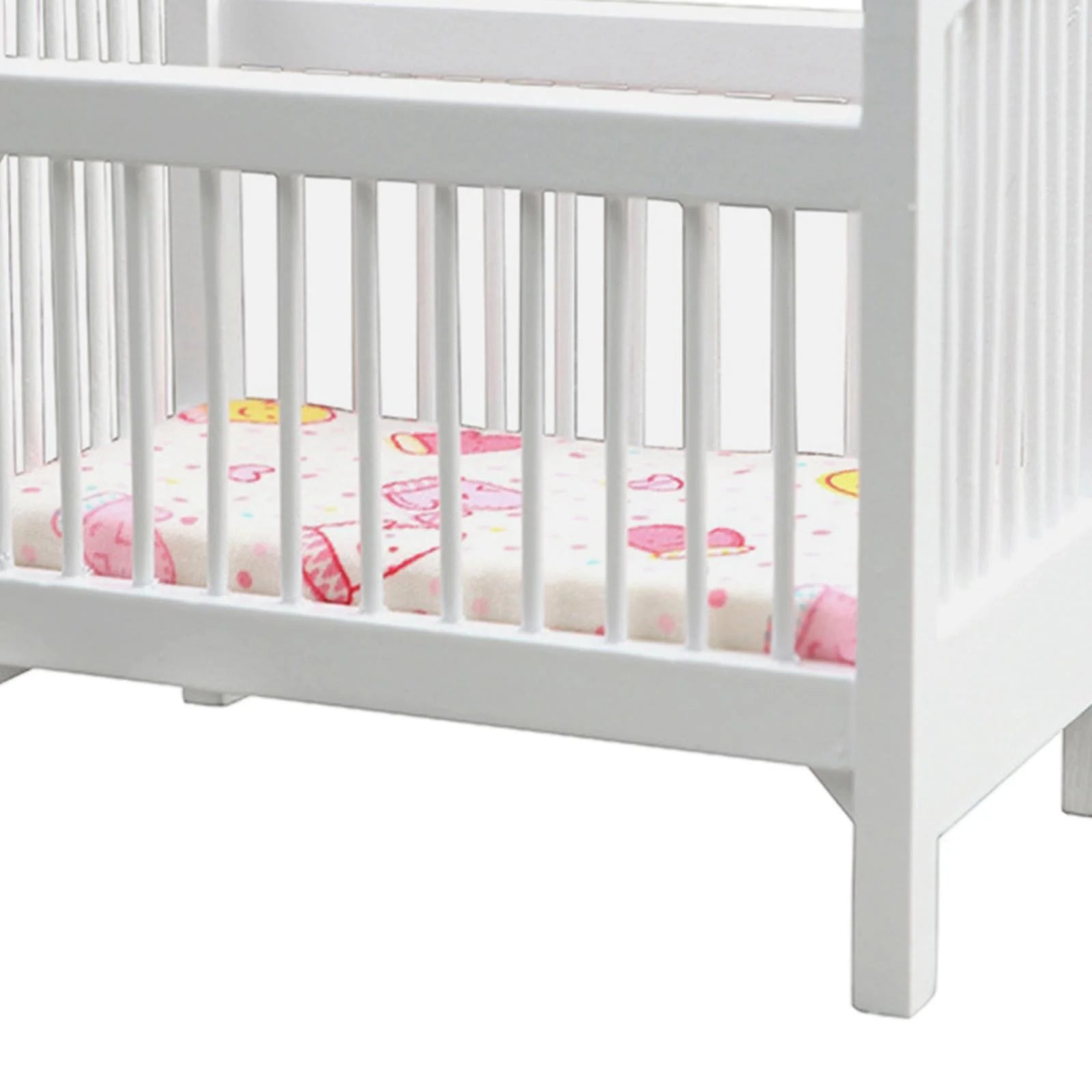 1/12 Scale Dollhouse Wooden Crib Furniture Set G556310