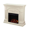 Salerno Electric Fireplace-Ivory