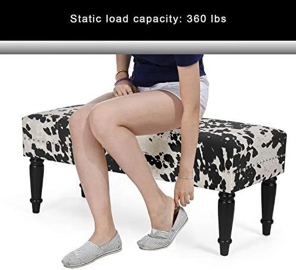 KHBIULIFE 39" Mid Century Modern Upholstered Bench for Bedroom Entryway and Living Room K3069