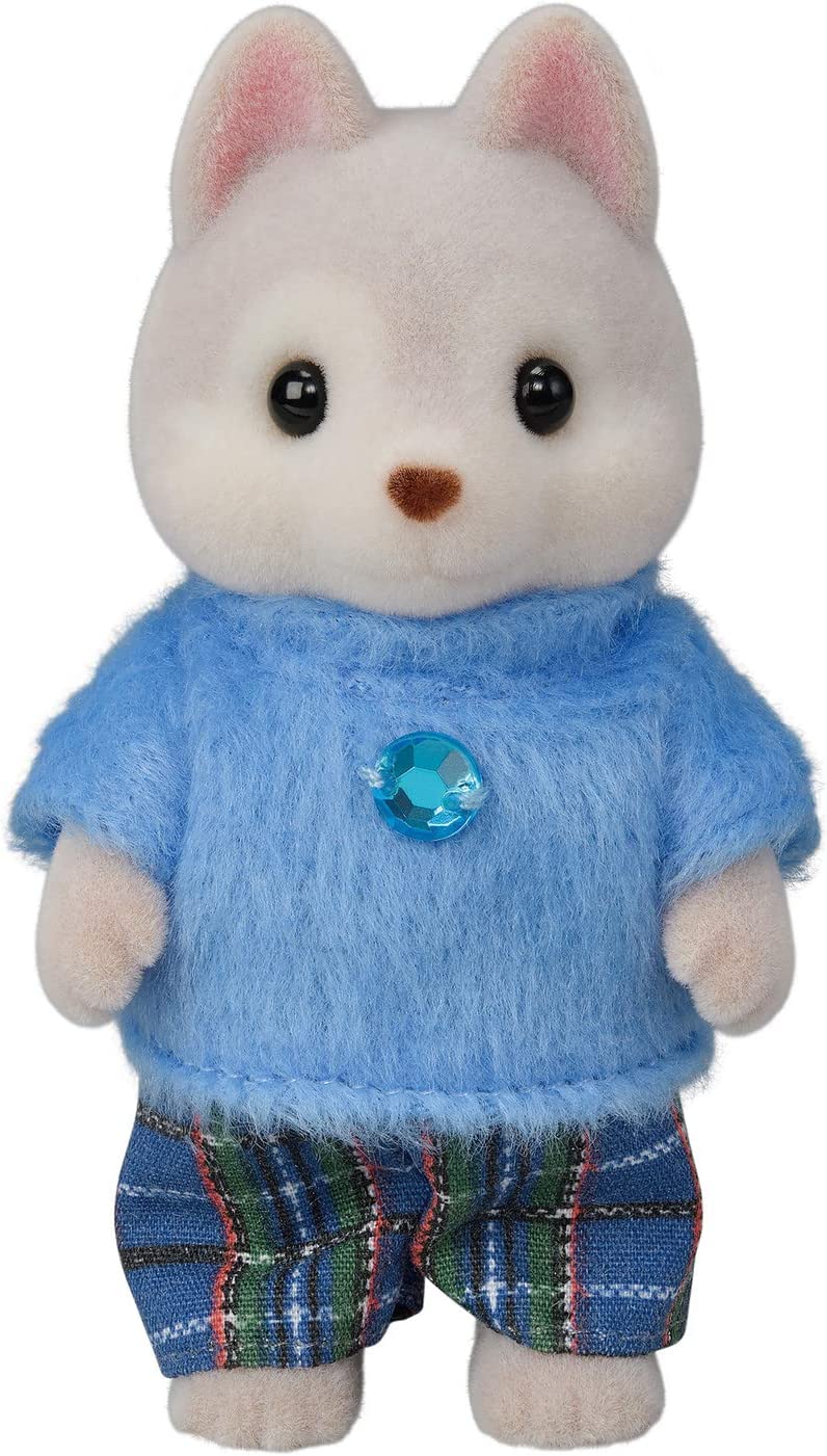 Calico Critters Husky Family, 5 Collectible Doll Figures V3878