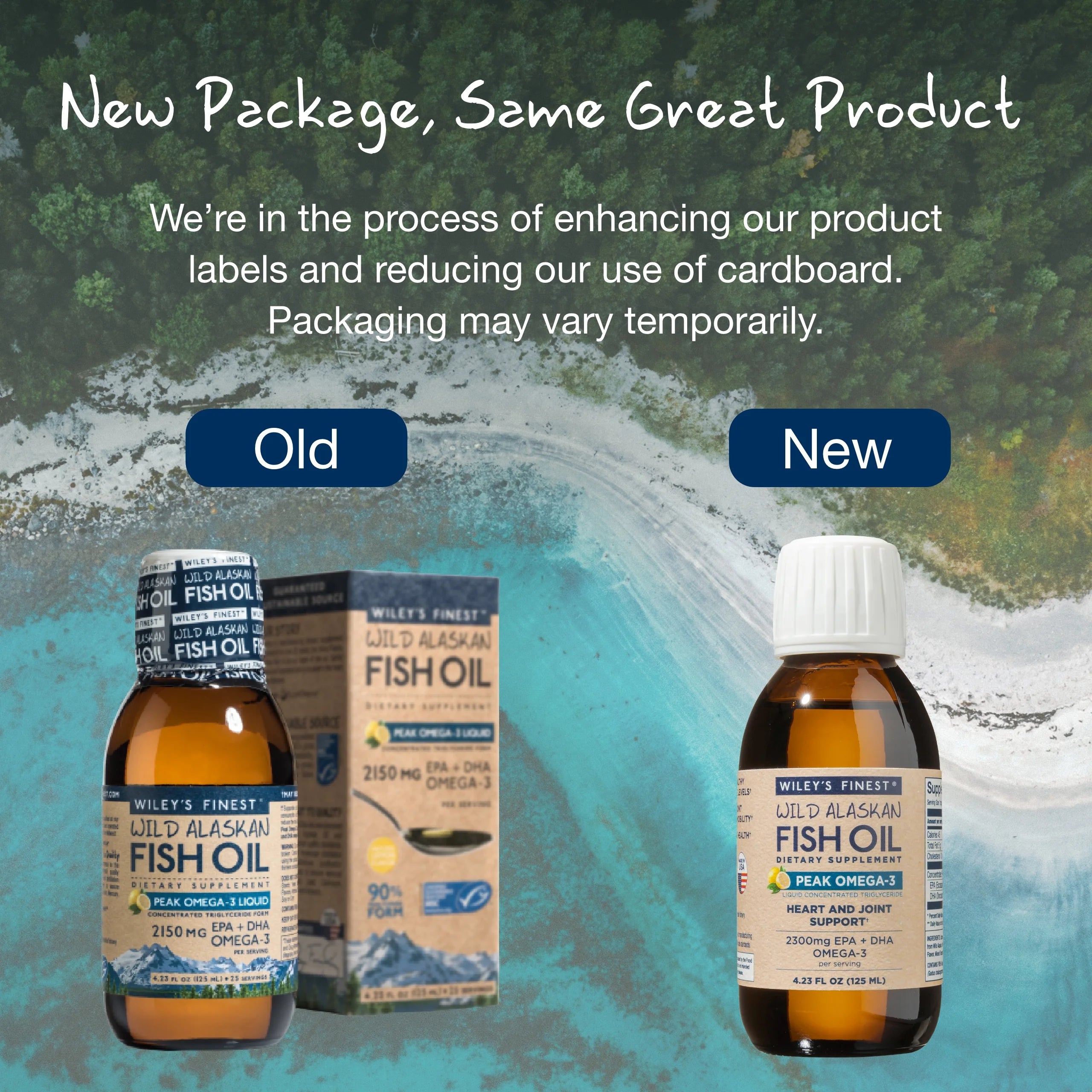 Wiley's Finest Wild Alaskan Fish Oil Peak Omega-3 Liquid, 4.23 oz. M42541