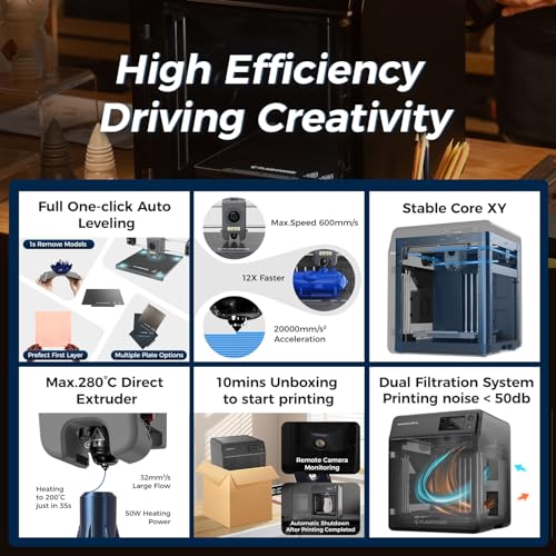 FLASHFORGE Adventurer 5M Pro 3D Printer, High-Speed with Auto Leveling I360923