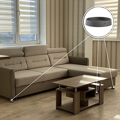 Furniture Coasters 8 Pcs 3" Non Slip Caster Cups for Hardwood Floors W3284