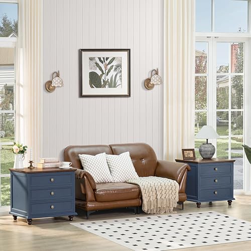 Farmhouse Coffee Table Set of 3 with Charging Station and Hidden Storage G877931