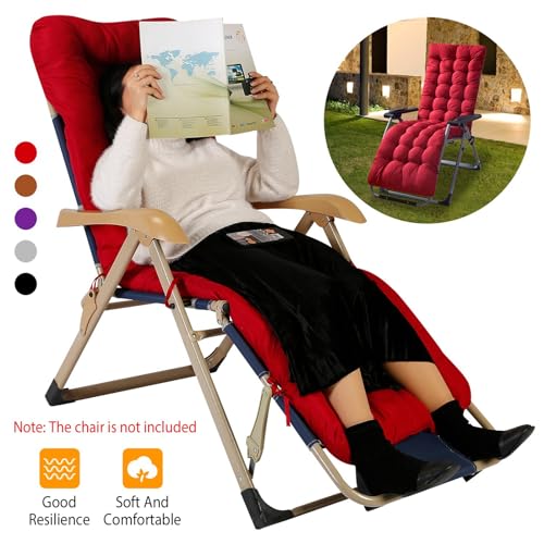 iMounTEK Sun Lounge Chair Cushions 67 in Patio High Back Recliner with Ties H6504