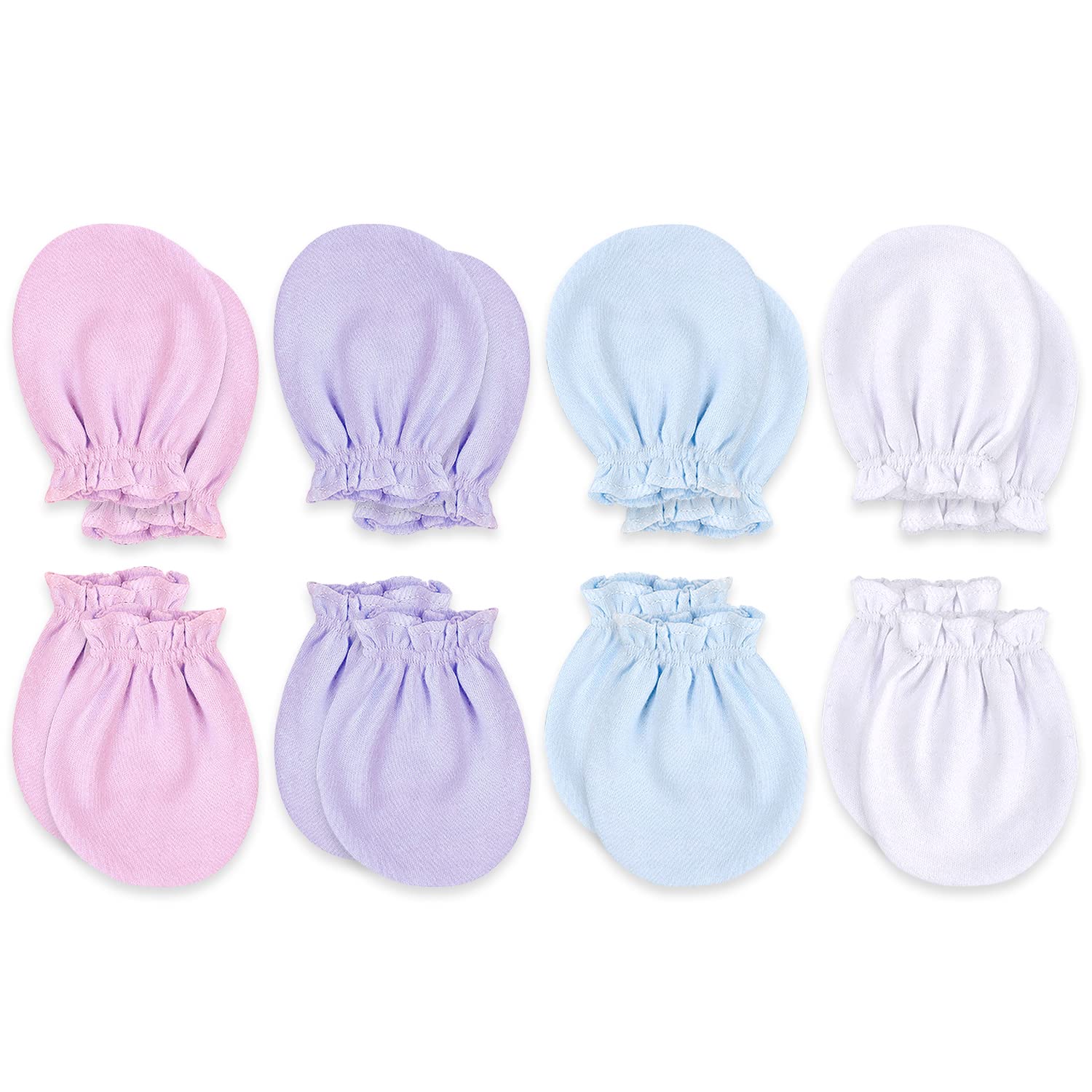 KiddyCare Hand Mittens No Scratch for Newborn Baby Boy/girl - Infant Gloves Mitts for 0-6 Months - Preemie Mittens for Babies