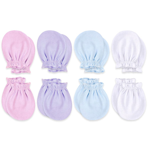 KiddyCare Hand Mittens No Scratch for Newborn Baby Boy/girl - Infant Gloves Mitts for 0-6 Months - Preemie Mittens for Babies