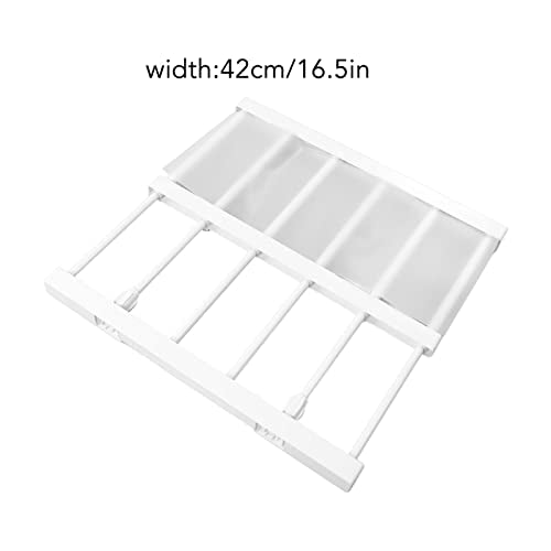 Pssopp Tension Rod Shelf, 16.5in Adjustable for Cabinet Wardrobe Y5591