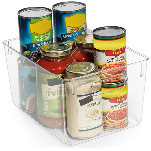 ClearSpace Clear Plastic Storage Bins for Pantry, Cabinet & Kitchen Organizing T25680