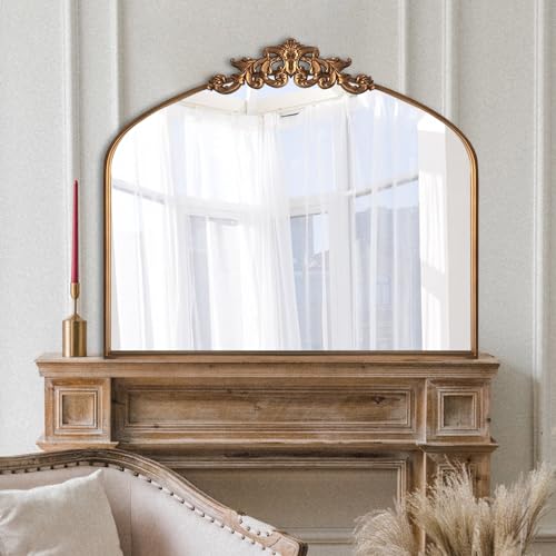 Ornate Gold Arched Mirror 19"X27" F936241