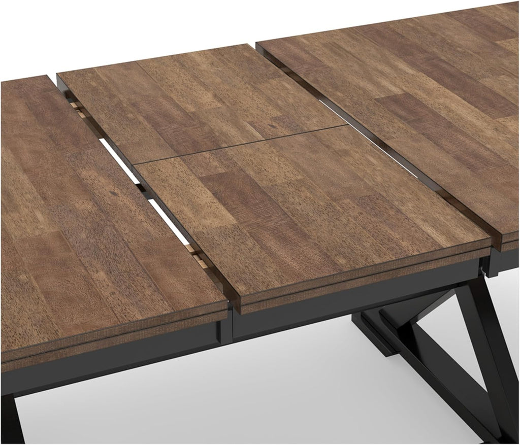 Signature Design by Ashley Wildenauer Dining Extension Table, 78" W, Black & Dark Brown H4115
