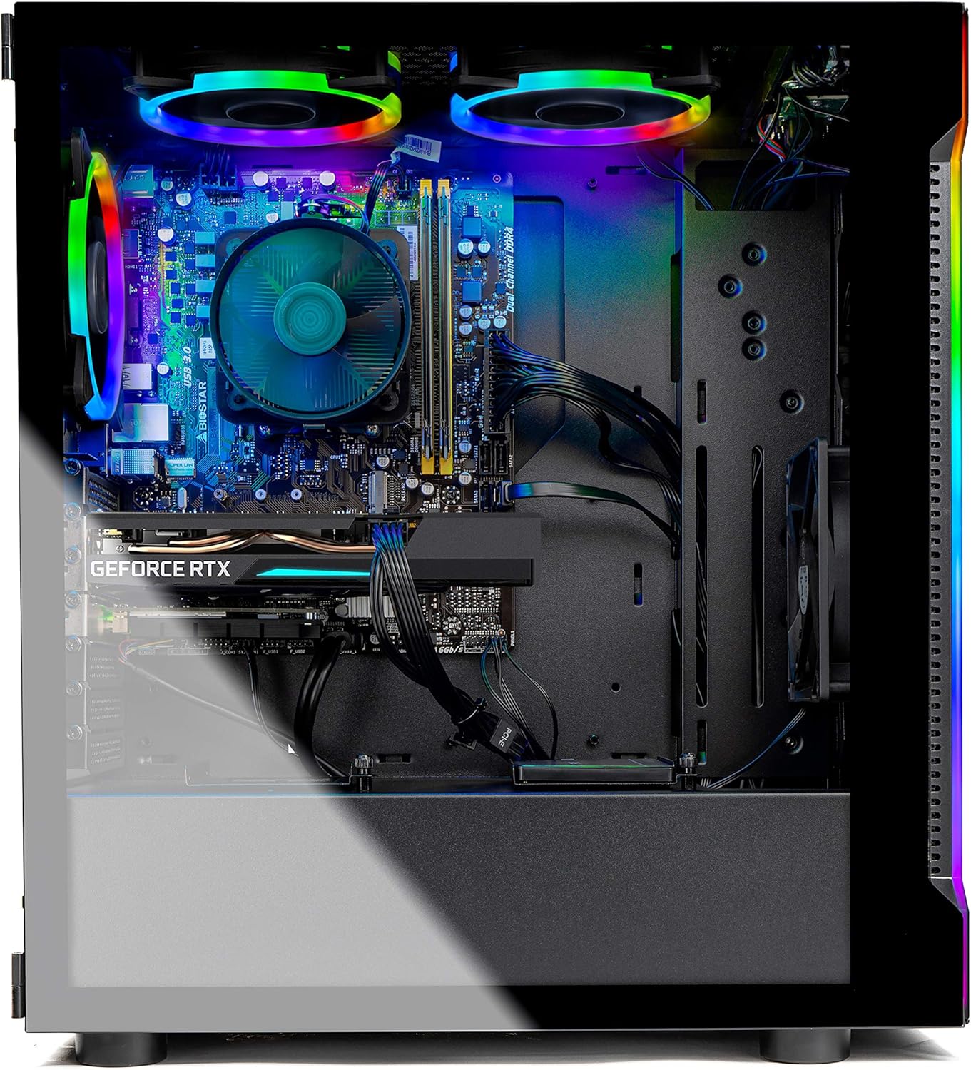 Skytech Shadow 3.0 Gaming PC Desktop, AMD Ryzen 5 3600, RTX 3060 Ti, 16GB DDR4, 1TB NVMe SSD Y417888
