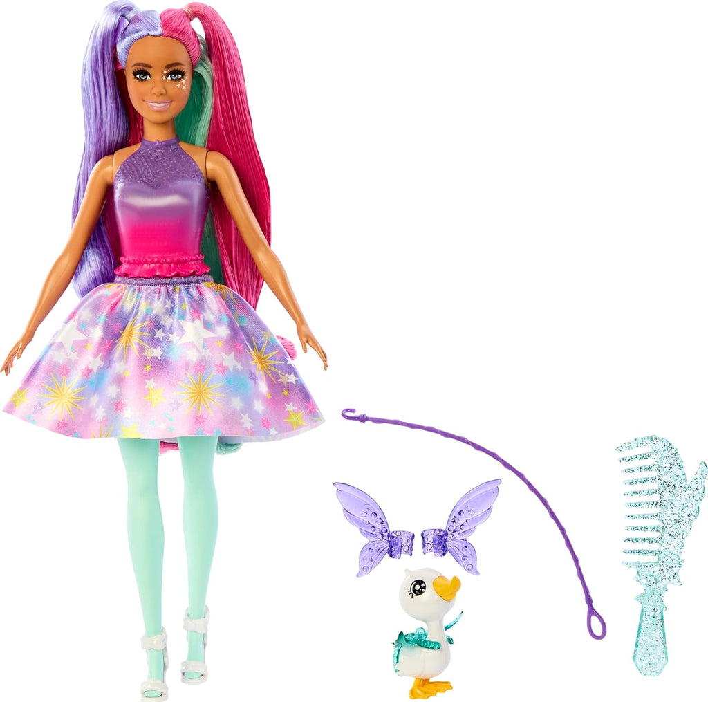 Barbie A Touch of Magic Doll & Accessories Set with Fantasy Outfit L62265