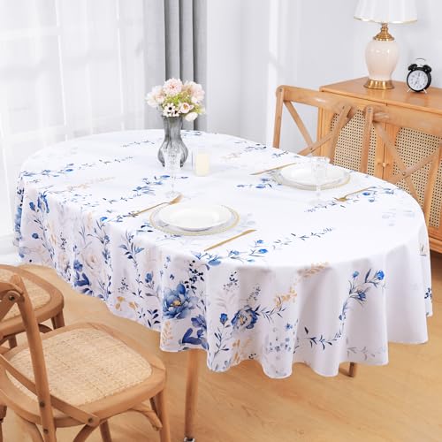 Watercolor Wildflower Floral Tablecloth Rectangle 60x104 Inch O516
