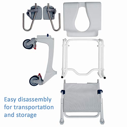 Aquatec Ocean Ergo XL Shower and Commode Chair with Collection Pan M2056