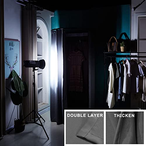 Portable Fitting Room with Shading Curtain, Black Frame, Easy to Install U215