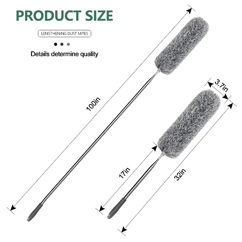 SetSail 100-inch Extra-Long Duster with Extension Pole, Bendable Microfiber Head U6432