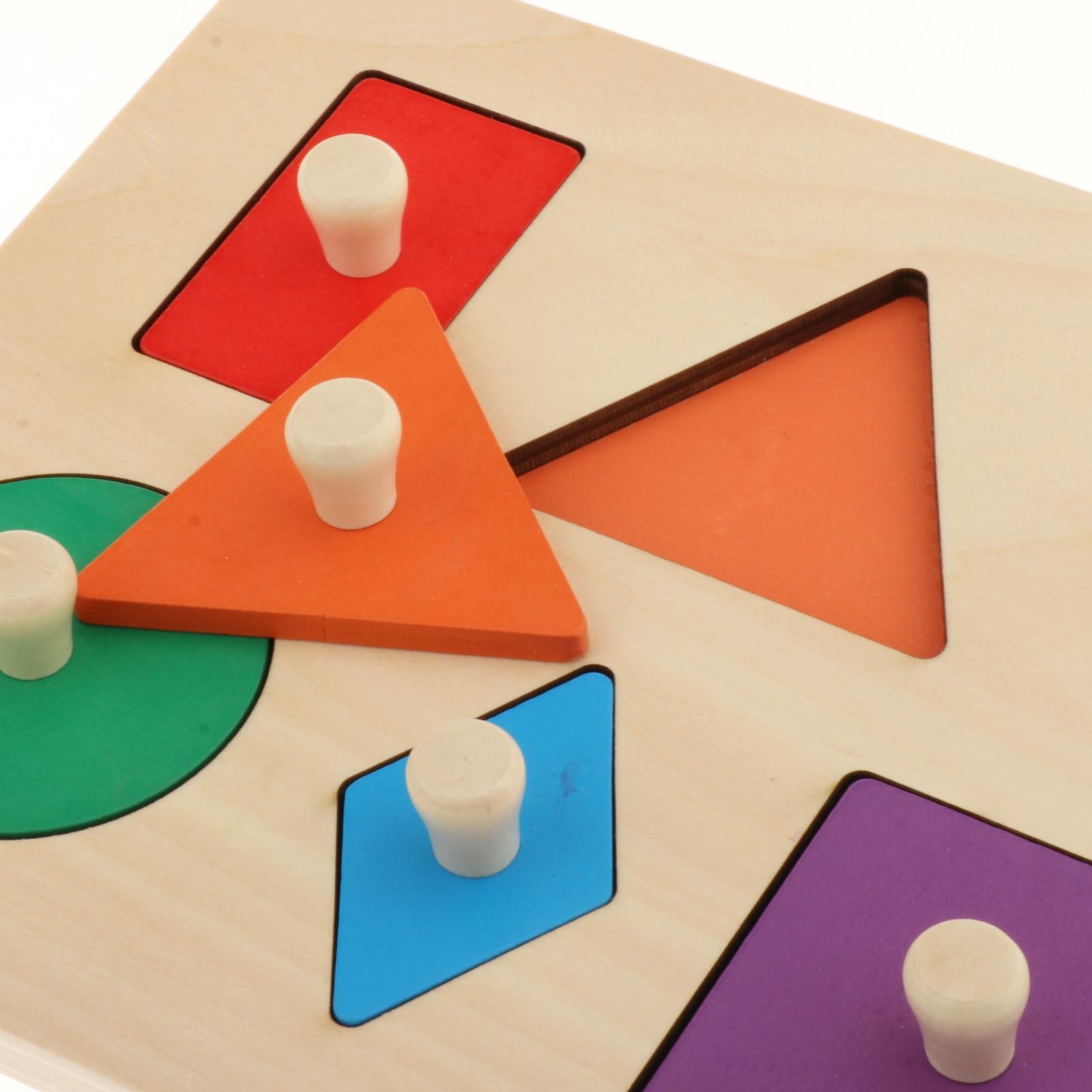 Montessori Wooden Shape Puzzles Educational Toy for Kids 6 Years Old V921027