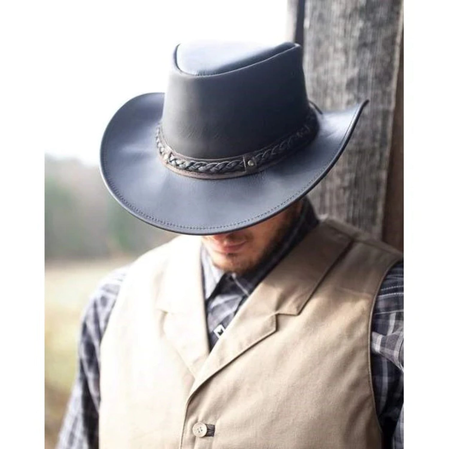 Outback Trading Company Men's Wagga Wagga Black Western Hat W238