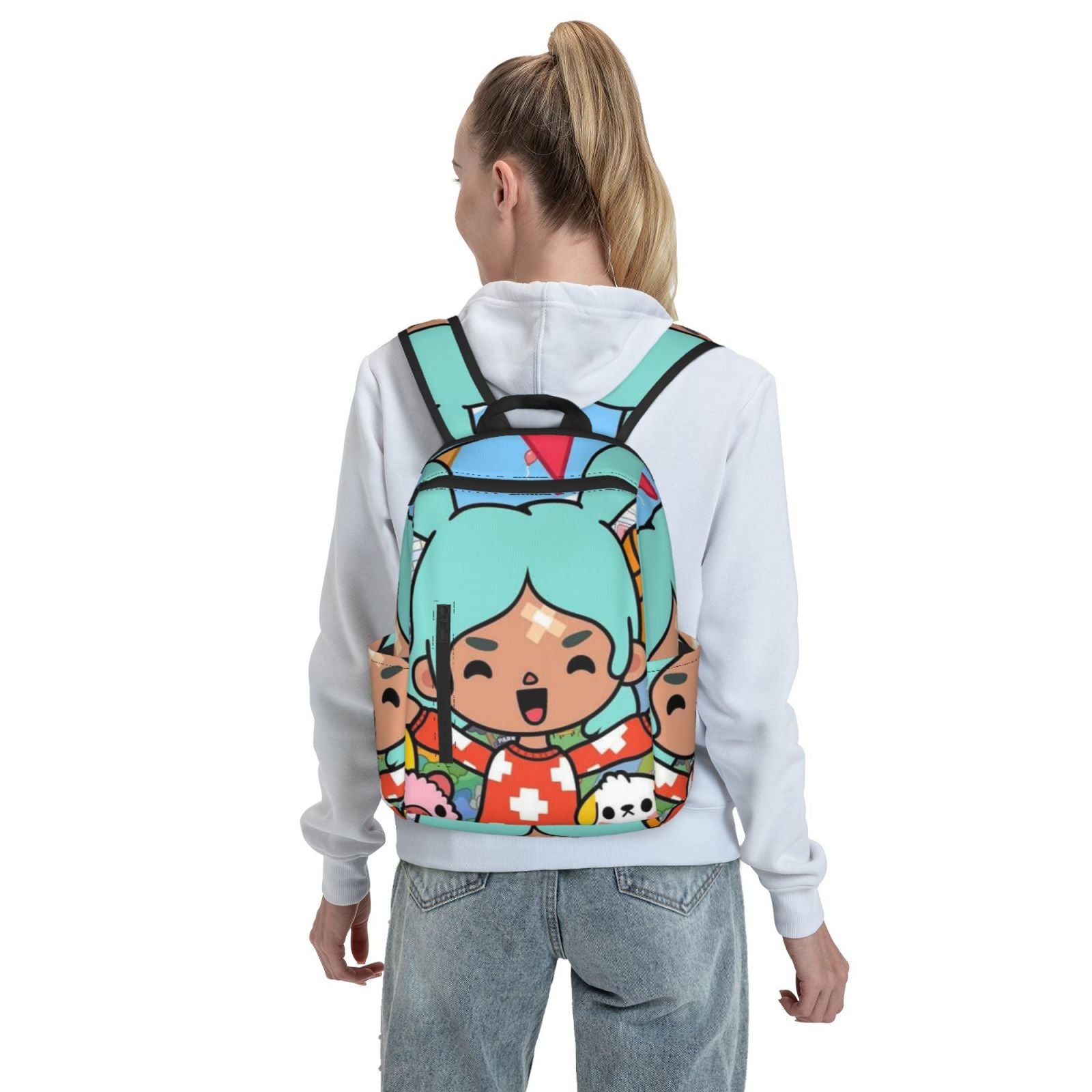 Toca Boca Backpack Lightweight Unisex School Bag for Kids Teens Adult X60404