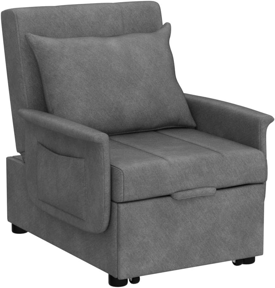 BINGTOO 3 in 1 Folding Sofa Bed Chair with Ottoman Q4673