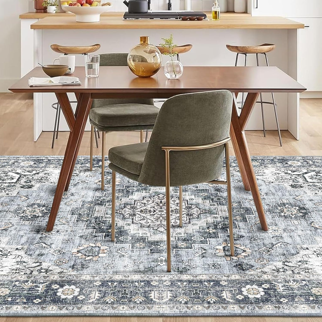 5x7 Machine Washable Non-Slip Area Rug S5756