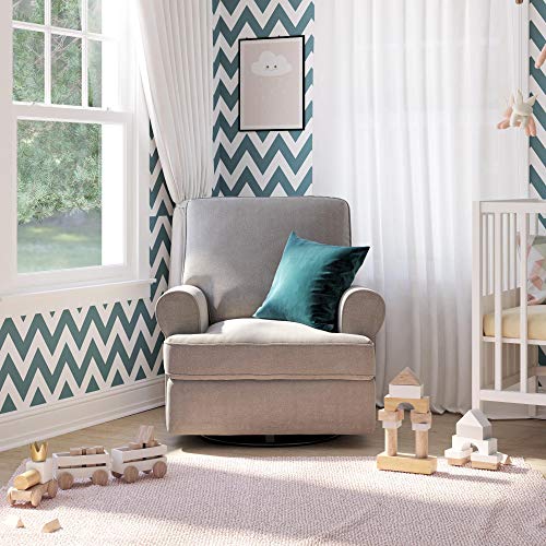 Baby Relax Kenzie Swivel Glider Recliner Chair, Gray I457