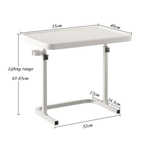 Folding Couch Table Tray with Cup Holder, Height Adjustable D76188