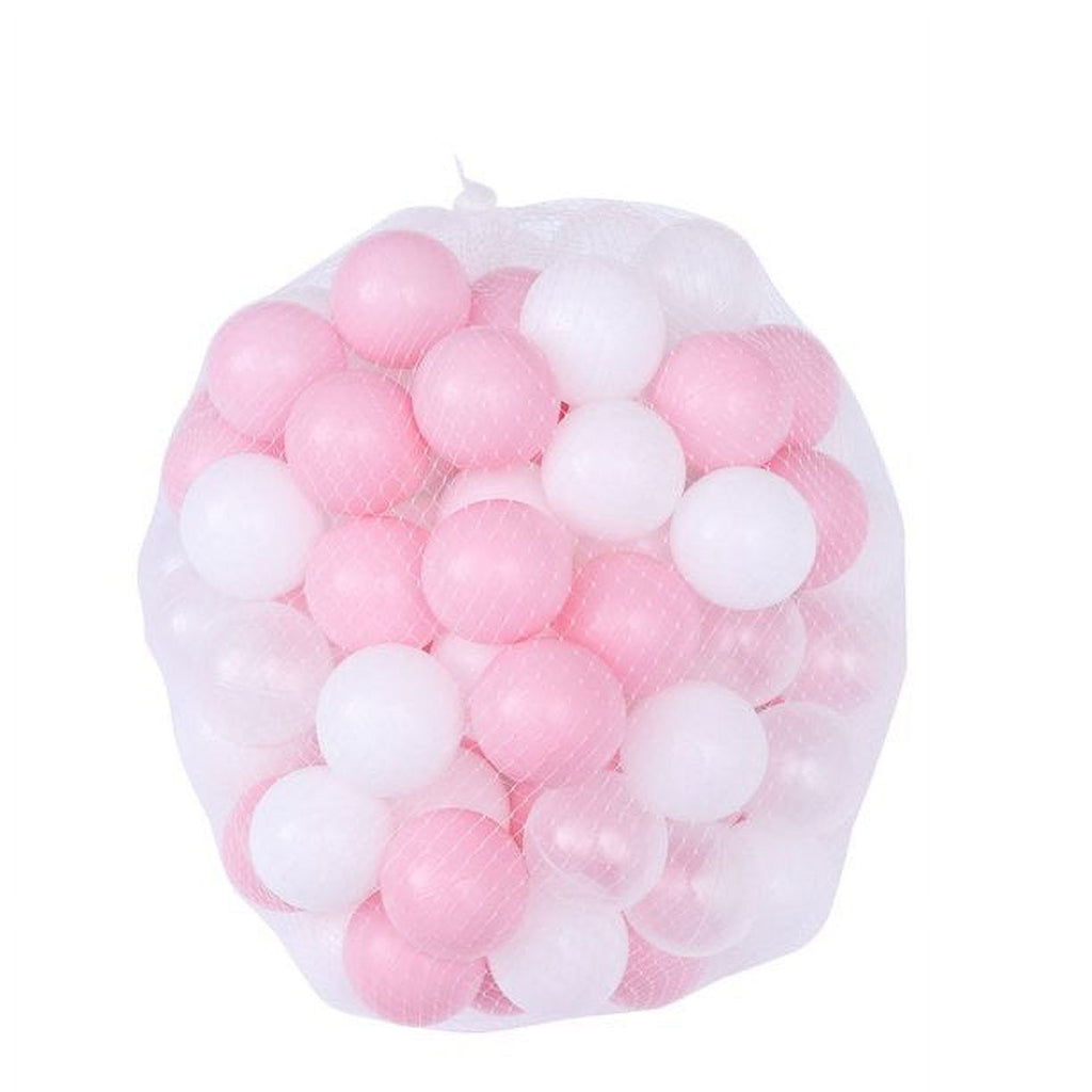 100pcs 5.5cm Plastic Balls Crush Proof Ocean Balls Playballs Toy for Kids Baby with Mesh Bag Packing)