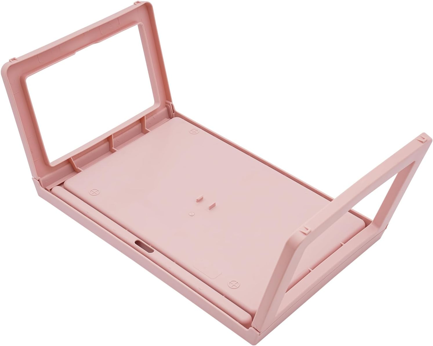 Breakfast in Bed Tray Folding Table Plastic Laptop Desk, Pink O326039