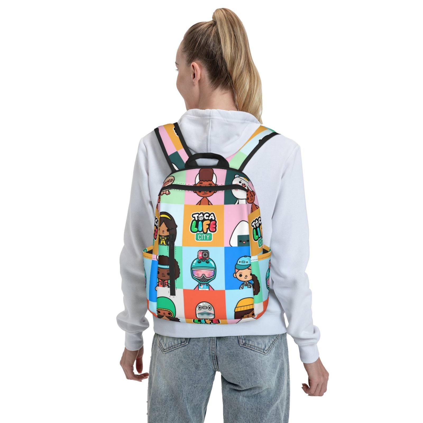 Toca Boca Life Backpack Student School Bag Lightweight Unisex D387651
