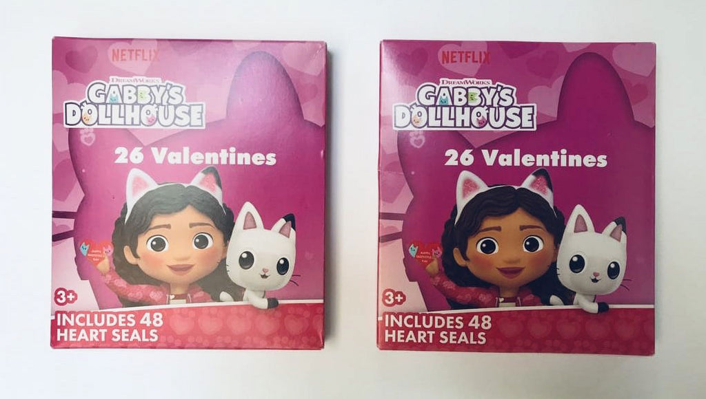 CGT Mini Gabby's Dollhouse 26 Heart Seals and Valentines Decorative Favors Scrapbooking Classroom Exchange Party Kids School Prize (Pack of 2)