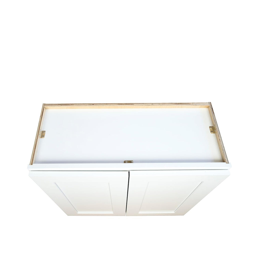 Shaker Wall Kitchen Cabinet 33" W x 12" D x 30" H, White Z58627