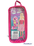 Fashion Doll Carrying 12" Case Fashion Carrier W Hangers PLUS 3 dolls Age Level: 3-4 Years Pink in color