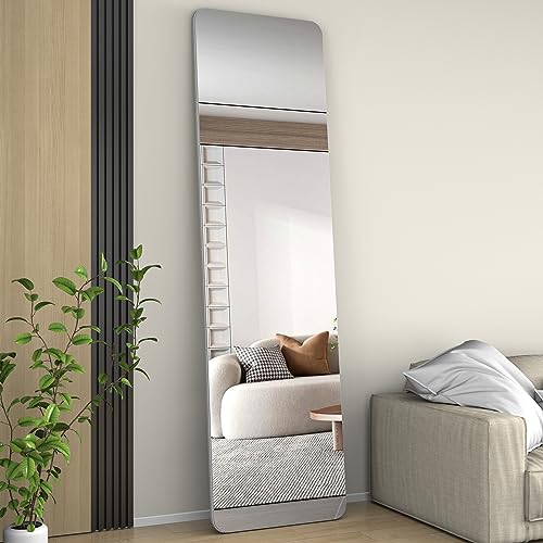 Black Full Length Door Mirror 39"x12" Wall Mounted F1231