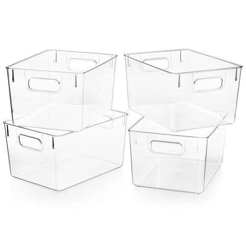 ClearSpace Clear Plastic Storage Bins for Pantry, Cabinet & Kitchen Organizing T25680