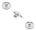 Chrome Trike Conversion Kit for 12 inch Bicycle. Comes with Two 12" Hollow-Hub Wheel 36 Spoke. Tricycle, Trike, three-wheel bike conversion kit