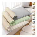Custom Window Seat Cushions Indoor, 1" Double-sided Reversible Window Bench Cushion, Circle Fleece Bay Window Cushion, Waterproof Anti-cat Scratch Bamboo Mat Bench Cushions for Indoor Furniture