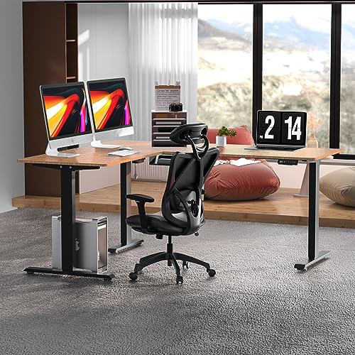 Upgrade Version 63 x 55 inch L Shaped Electric Standing Desk E679178