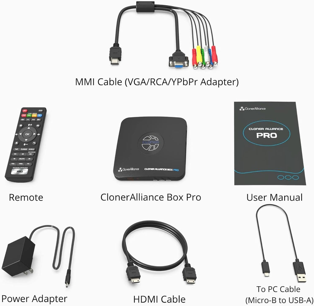 Box Pro 1080p 60fps Video Recorder DVR with HDMI Capture and TV Playback J31460