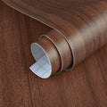 Walnut Contact Paper 24x354 inch Brown Wood Contact Paper for Countertops Walnut Vinyl Wrap Waterproof Self-Adhesive Wood Wallpaper Peel and Stick Table Top Countertop Covers Oak Contact Paper