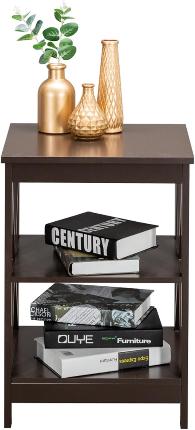 Sofa Side Table, Small Mobile Corner Table with Wheels G96028