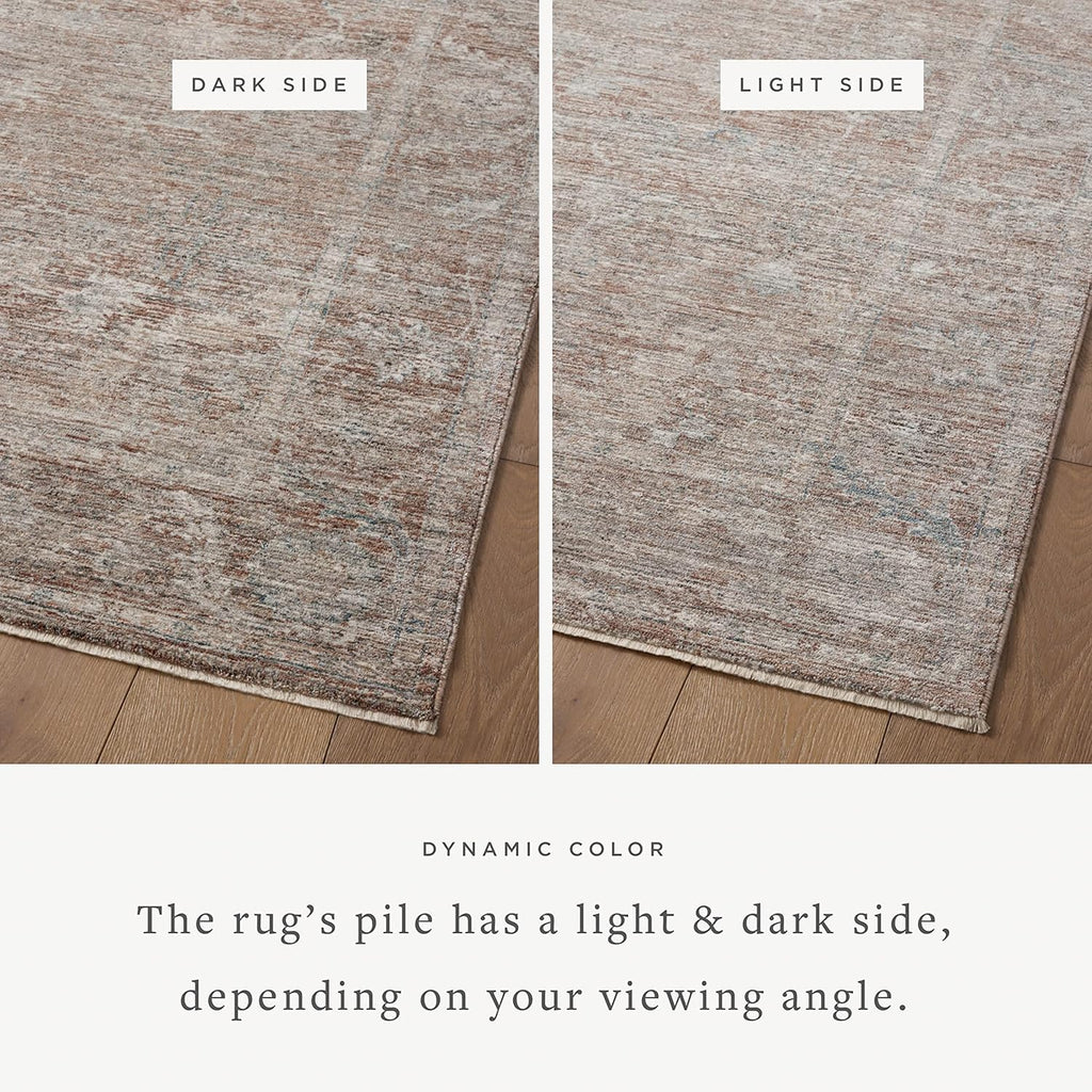Loloi Magnolia Home by Joanna Gaines x Millie Brick/Fog 7'10" x 10' Area Rug T47527